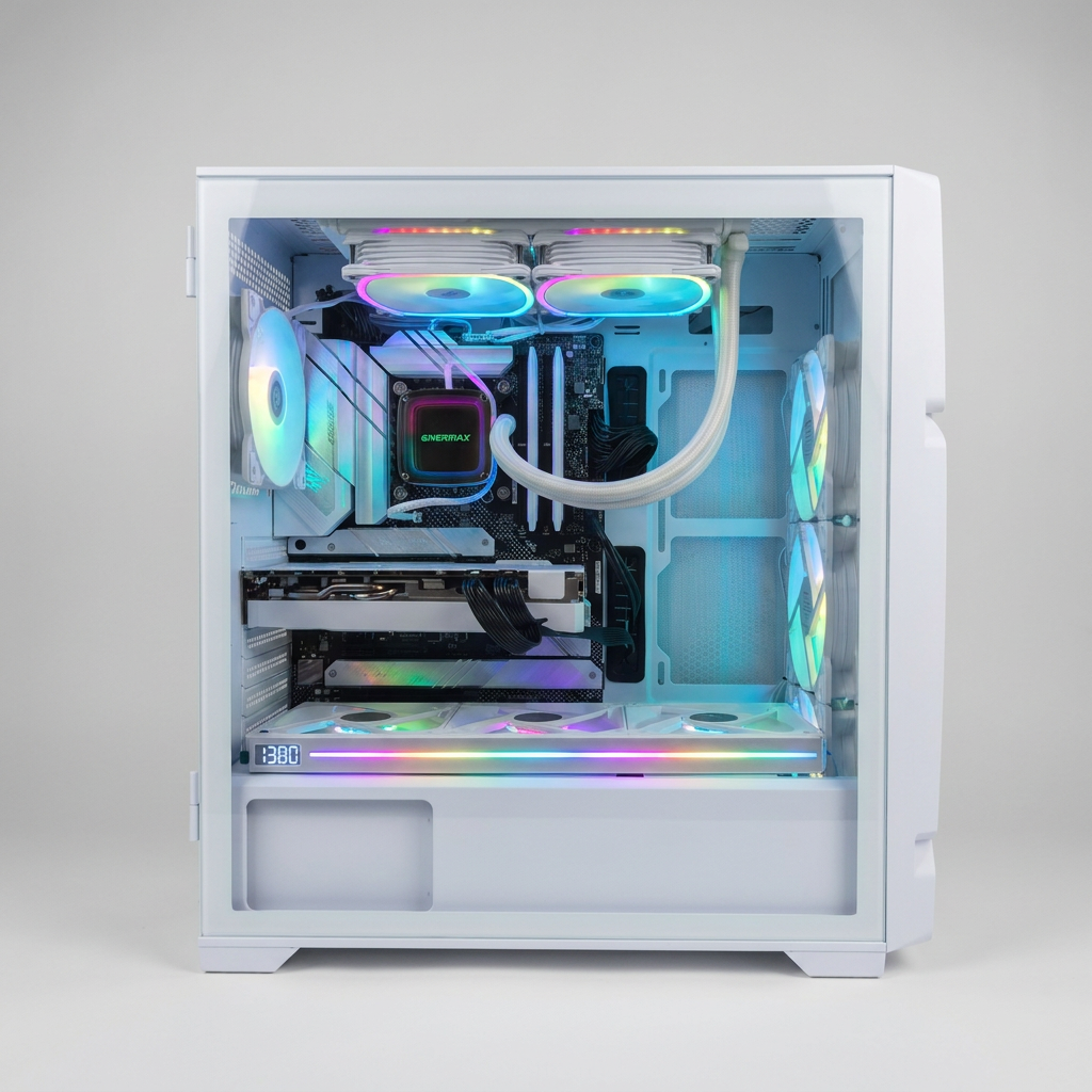 PC Blanc - Vitre ouverte
